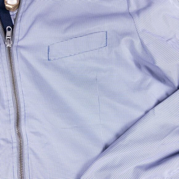 Lululemon Mens Reaction Windbreaker Jacket L Hooded Zip Navy White NWOT Golf - Picture 6 of 9